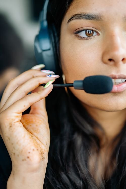 Technical support specialist troubleshooting an issue