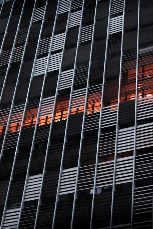 Modern real estate building facade